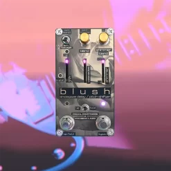 Blush stereo shoegaze delay/pitch shifter pedal black